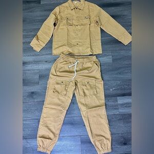 Men's Casual Jacket and Jogger Trouser Combo